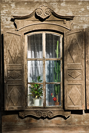 Wood windows, Irkutsk