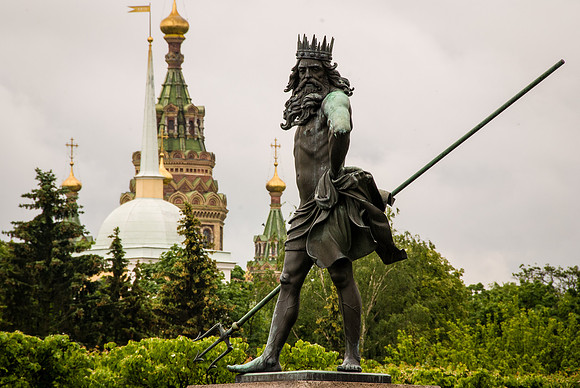 On the grounds of Peterhof Palace, St. Petersburg