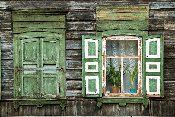 Green windows, Irkutsk